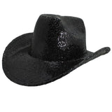 110669, SHINY SEQUINED WESTERN COWBOY HAT