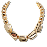 110722, BOLD GEOMETRIC BLOCK NECKLACE