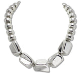 110722, BOLD GEOMETRIC BLOCK NECKLACE