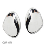110765, BOLD GEOMETRIC CLIP ON EARRINGS