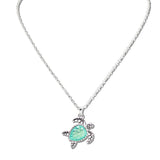 110780, OCEAN SEA TURTLE PENDANT NECKLACE