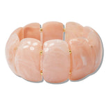 110791, GEOMETRIC MARBLED RESIN STRETCH BRACELET