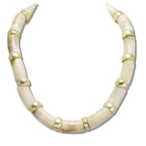 110794, MIXED ACETATE RESIN TUBE NECKLACE