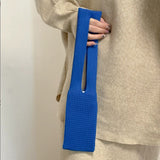 110817, LONG STRAP RIBBED KNIT IPHONE SLEEVE POUCH