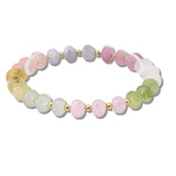 110835, RESIN AND GLASS BEAD STRETCH BRACELET