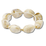 110836, GEOMETRIC RESIN BEAD STRETCH BRACELET