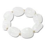 110836, GEOMETRIC RESIN BEAD STRETCH BRACELET