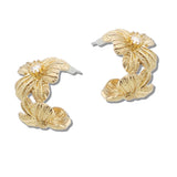110840, BLOOMING FLOWER HOOP EARRINGS