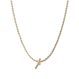 110841, DAINTY KNOT BEAD NECKLACE