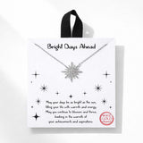 110845, BRIGHT DAY AHEAD SUNBURST AND CUBIC ZIRCONIA NECKLACE