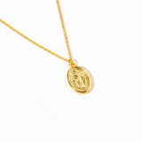 110846, LADY OF GRACES DAINTY VIRGIN MARY CHARM NECKLACE