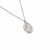 110846, LADY OF GRACES DAINTY VIRGIN MARY CHARM NECKLACE