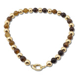 111071, NATURAL GEMSTONE BEADED NECKLACE wholesale fashion jewelry - GOOD FEELINGS, INC