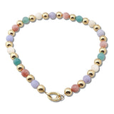 111071, NATURAL GEMSTONE BEADED NECKLACE wholesale fashion jewelry - GOOD FEELINGS, INC