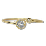 111106, ROUND CUT CZ HALO OPEN CUFF BRACELET wholesale fashion jewelry - GOOD FEELINGS, INC