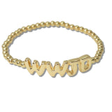 111127, WWJD [What Would Jesus Do] BEADED STRETCH BRACELET wholesale fashion jewelry - GOOD FEELINGS, INC