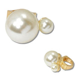 111128, BOLD DOUBLE PEARL STRETCH RING wholesale fashion jewelry - GOOD FEELINGS, INC