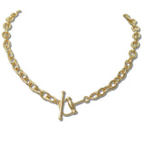 111172, HORSEBIT LINK TOGGLE CHAIN NECKLACE wholesale fashion jewelry - GOOD FEELINGS, INC