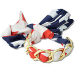 111180, PATRIOTIC STARS AND STRIPES CHAIN SCARF BRACELET wholesale fashion jewelry - GOOD FEELINGS, INC