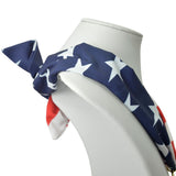 111181, PATRIOTIC STARS AND STRIPES SCARF PENDANT NECKLACE wholesale fashion jewelry - GOOD FEELINGS, INC