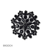 111184, CRYSTAL MEDALLION BROOCH PIN wholesale fashion jewelry - GOOD FEELINGS, INC