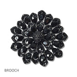 111187, CRYSTAL BOTANICAL BROOCH PIN wholesale fashion jewelry - GOOD FEELINGS, INC