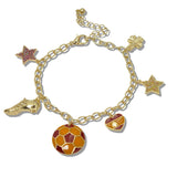 111196, WORLD CUP SOCCER FAN GAME DAY CHARM BRACELET wholesale fashion jewelry - GOOD FEELINGS, INC
