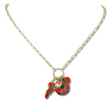 111200, WORLD CUP SOCCER FAN NATION CHARM NECKLACE wholesale fashion jewelry - GOOD FEELINGS, INC