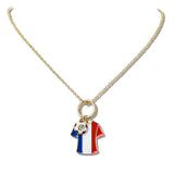 111201, WORLD CUP SOCCER FAN NATION CHARM NECKLACE wholesale fashion jewelry - GOOD FEELINGS, INC