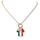 111201, WORLD CUP SOCCER FAN NATION CHARM NECKLACE wholesale fashion jewelry - GOOD FEELINGS, INC