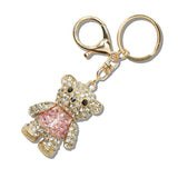 111239, CRYSTAL TEDDY BEAR KEYCHAIN BAG CHARM wholesale fashion jewelry - GOOD FEELINGS, INC