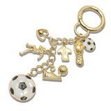 111241, WORLD CUP SOCCER MULTI KEYCHAIN AND BAG CHARM wholesale fashion jewelry - GOOD FEELINGS, INC