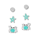 Ocean SEA Life Stud Earring SET