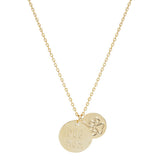 111266, DOG MOM DOUBLE DISC CHARM NECKLACE wholesale fashion jewelry - GOOD FEELINGS, INC