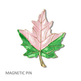 Sorority Enamel Maple Leaf Magnetic PIN