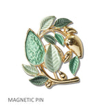 Botanical Enamel Leaf Magnetic PIN