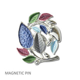 Botanical Enamel Leaf Magnetic PIN - view 3