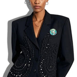 Nautical Seahorse Starfish Magnetic PIN - view 2