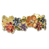 Enamel Flower Cluster Stretch Bracelet - view 5