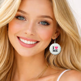 Western I Love ME Bottle CAP Drop Earrings - view 2