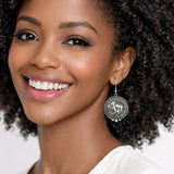 Western Buffalo Coin Drop Earrings