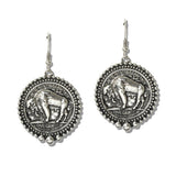Western Buffalo Coin Drop Earrings - view 2