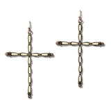 Western Vintage Cross Drop Earrings - view 2