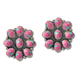 Western Turquoise Cluster Post Earrings - view 2