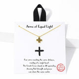 Arms of Equal Light Greek Cross Pendant Necklace