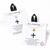 Arms of Equal Light Greek Cross Pendant Necklace - view 3