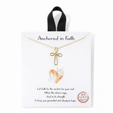 Anchored in Faith Cross Pendant Necklace