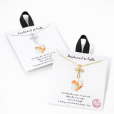 Anchored in Faith Cross Pendant Necklace - view 3