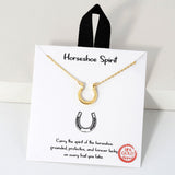 Horseshoe Spirirt Pendat Necklace