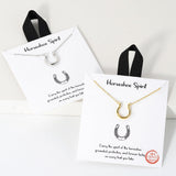 Horseshoe Spirirt Pendat Necklace - view 3
